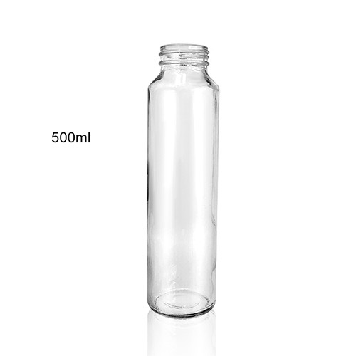 Wholesale Glass Water Bottle Cylinder Drinking Bottle with Seal Color Cap Buy Cheap in Bulk 