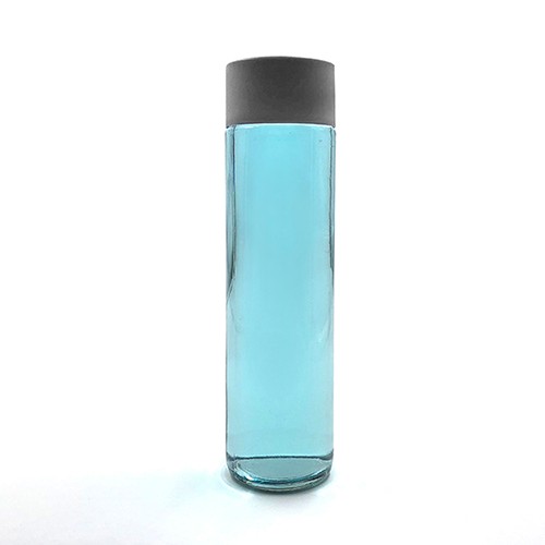 Wholesale Glass Water Bottle Cylinder Drinking Bottle with Seal Color Cap Buy Cheap in Bulk 