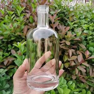 Wholesale Glass Wine Bottle Super Clear Crystal Bottle for Whiskey Vodka from China Manufacturer 