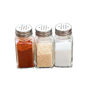 Wholesale 80 ML Kitchen Seasoning Empty Glass Jar Container with Mesh Cap