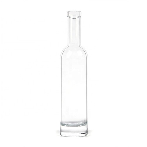 Wholesale Long Neck Crystal Glass Ice Fruit Grape Wine Bottle with  Silicone Cork