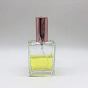 Wholesale 55 ML Refillable Empty Transparent Rectangle Perfume Glass Bottle with Pump Sprayer 
