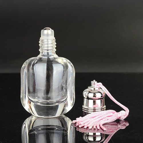Wholesale Glass Roller Ball Essential Oil Roll On Clear Glass Jar 