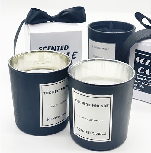 Wholesale Glass Candle Jar Cup with Personalized Box Label for Near Me Distributor in Your Country