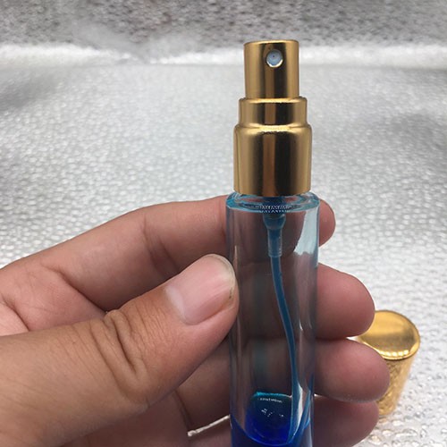 Wholesale 10 ML Transparent Cylinder Perfume Glass Bottle with Pump Sprayer