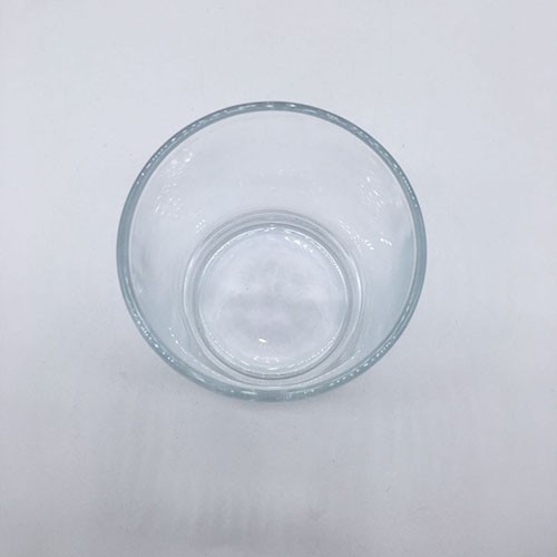 Wholesale 200 ML Transparent Round Glass Candle Holder with Wooden Lid