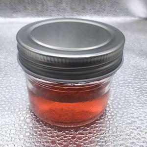 4.8 OZ  Wide Mouth Glass Caviar Jar with Metal Screw Cap