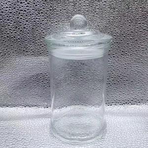12.2 OZ  Wide Mouth Glass Storage Jar with Glass Lid