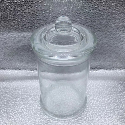 12.2 OZ  Wide Mouth Glass Storage Jar with Glass Lid