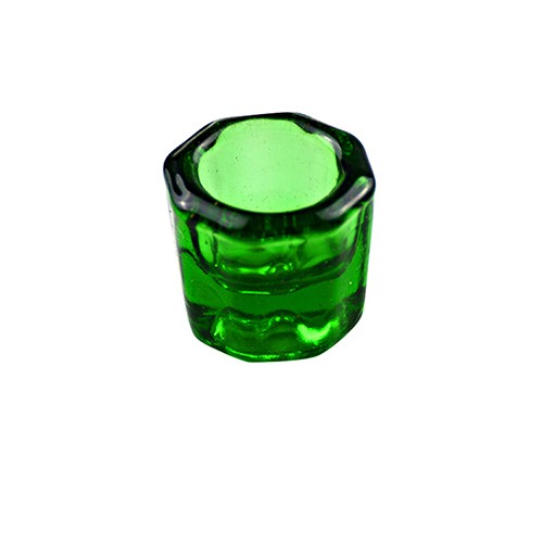 Wholesale Dental Glass Dappen Dish Cup Pharmaceutical Assorted Color Medicament Liquid Powder Mixing Octagonal Glass Bottle Jar 
